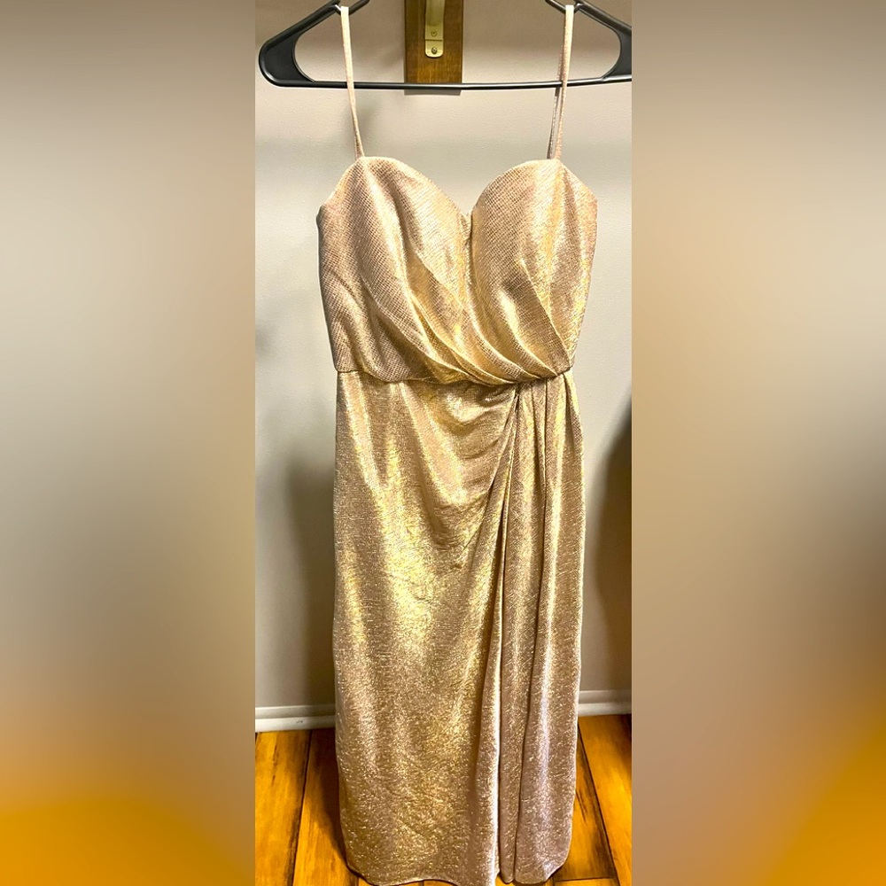 Hayley Paige gold and silver dress